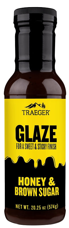 Traeger GLZ001 Barbeque Glaze, Brown Sugar, Honey Flavor, 12 oz Bottle