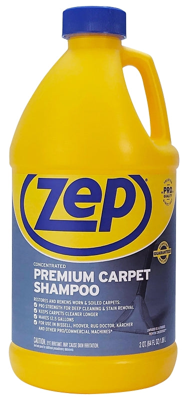 Zep ZUPXC64 Carpet Cleaner, 64 oz Bottle, Liquid, Sweet, Clear