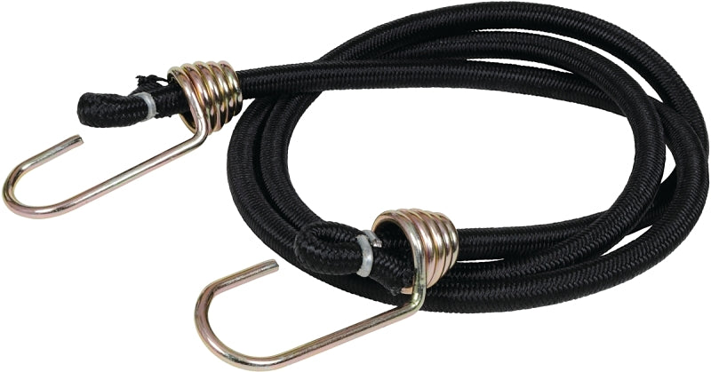 Keeper 06188 Bungee Cord, 13/32 in Dia, 48 in L, Rubber, Hook End