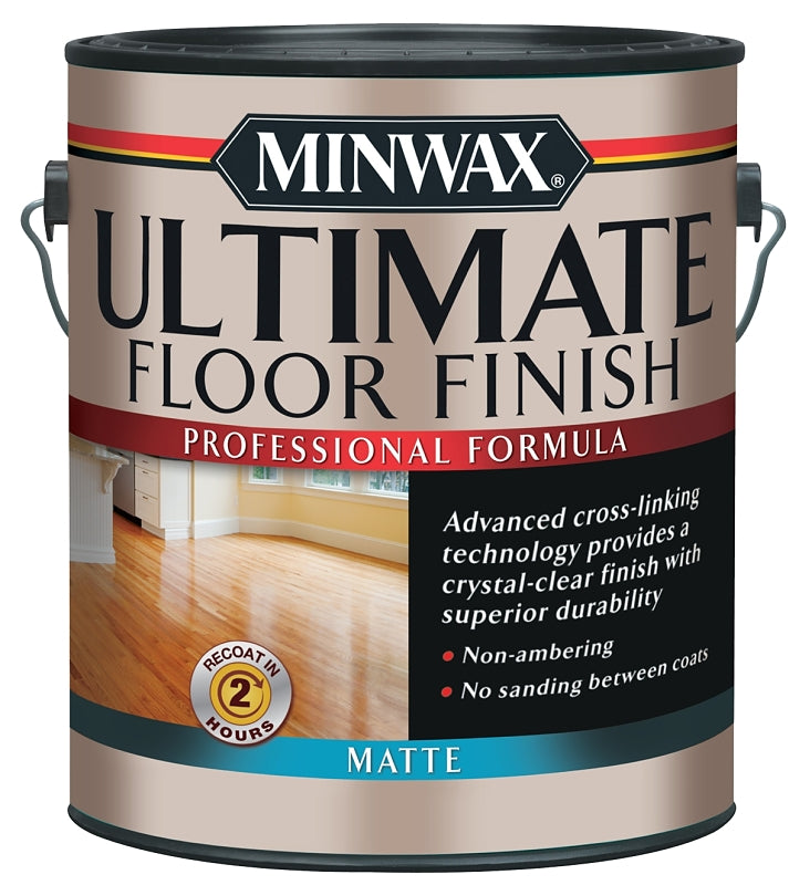 Minwax 131040000 Ultimate Floor Finish, Matte, Liquid, 1 gal