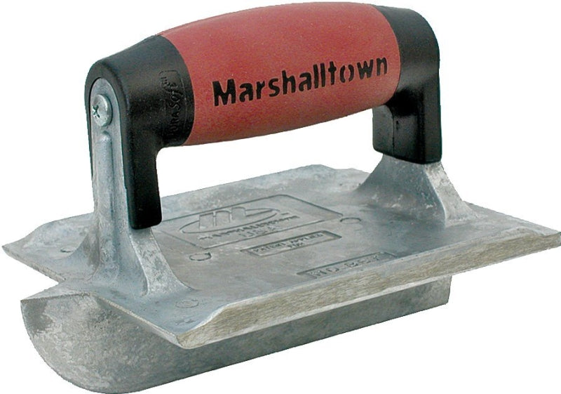 Marshalltown DuraSoft Series 833D Hand Groover, 6 in L Blade, 4-3/8 in W Blade, 1/4 in Radius, Zinc Blade