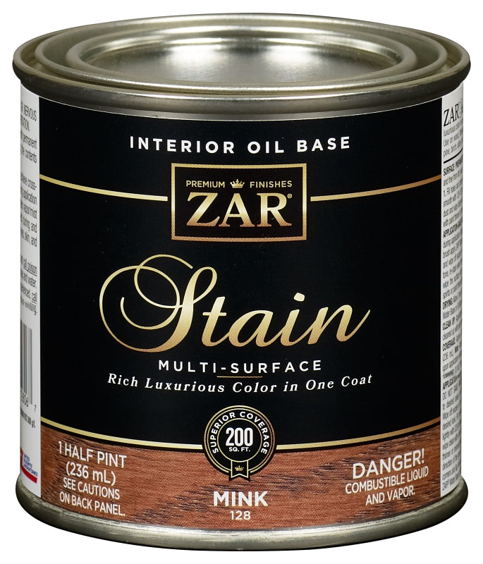 ZAR 12806 Wood Stain, Early American, Liquid, 0.5 pt, Can