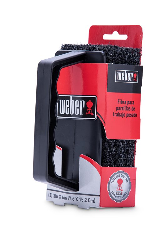 Weber 8026 Grate Grill Scrubber, Contoured Handle