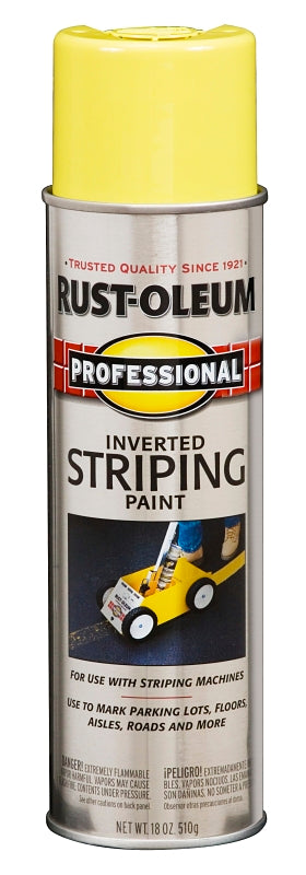 Rust-Oleum 2548838 Inverted Marking Spray Paint, Yellow, 18 oz, Can