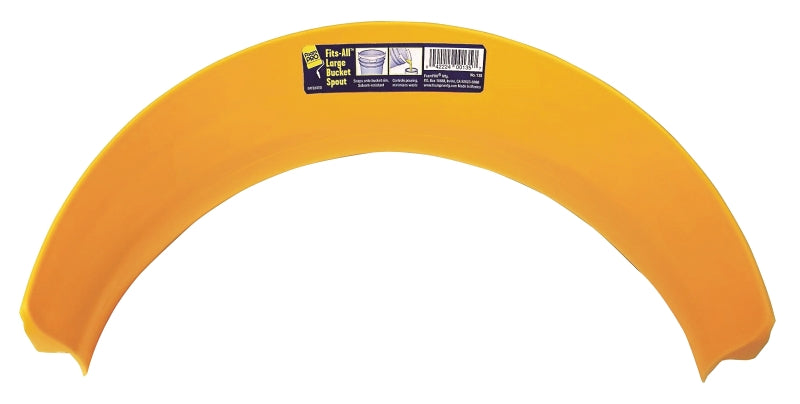 Foampro 135 Bucket Spout, Plastic, Yellow, For: 5 gal Bucket