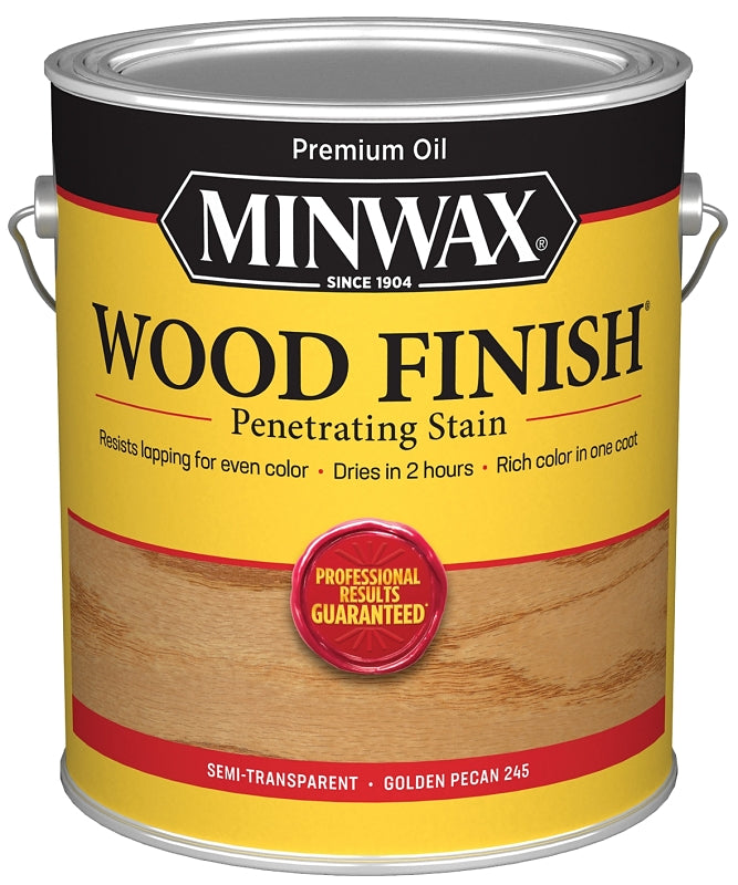 Minwax 71041000 Wood Stain, Golden Pecan, Liquid, 1 gal, Can