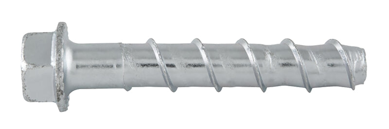 DeWALT Screw-Bolt+ PFM1411580 Screw Anchor, 5/8 in Dia, 4 in L, Carbon Steel, Zinc