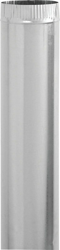 Imperial GV0385 Round Pipe, 6 in Dia, 30 in L, 30 Gauge, Steel