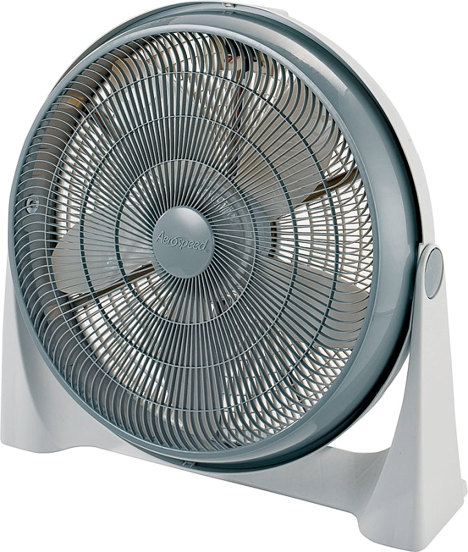 Camair AC100 Air Circulator, 20 in Dia Blade, 5-Blade, 3-Speed, Gray