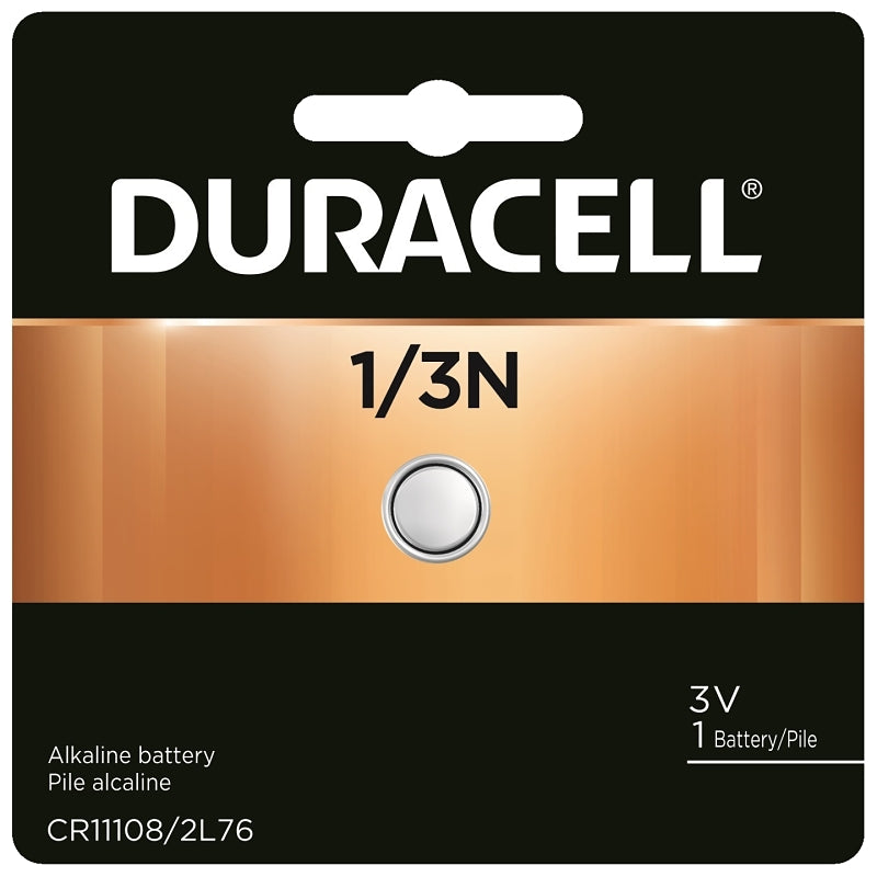 Duracell DL1/3NBBPK Battery, 3 to 3.3 V Battery, 1/3N Battery, Lithium, Manganese Dioxide