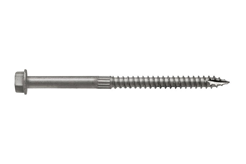 Simpson Strong-Tie Strong-Drive SDS SDS25312-R25L Connector Screw, 3-1/2 in L, Serrated Thread, Hex Head, Hex Drive