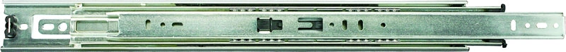 Knape & Vogt 8400P 12 Drawer Slide, 100 lb, 12 in L Rail, 1/2 in W Rail, Anochrome