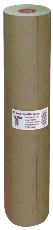 Trimaco EasyMask 12912 Trim Masking Paper, 180 ft L, 12 in W, Brown