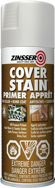 Zinsser Z03618 Primer, Flat, White, 369 g, Aerosol Can