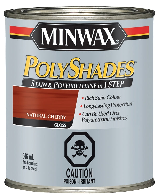 Minwax 349034444 Polyshades, Gloss, Liquid, Natural Cherry, 946 mL, Can