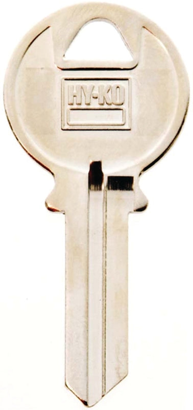 Hy-Ko 11010IN1 Key Blank, Brass, Nickel, For: ILCO Cabinet, House Locks and Padlocks