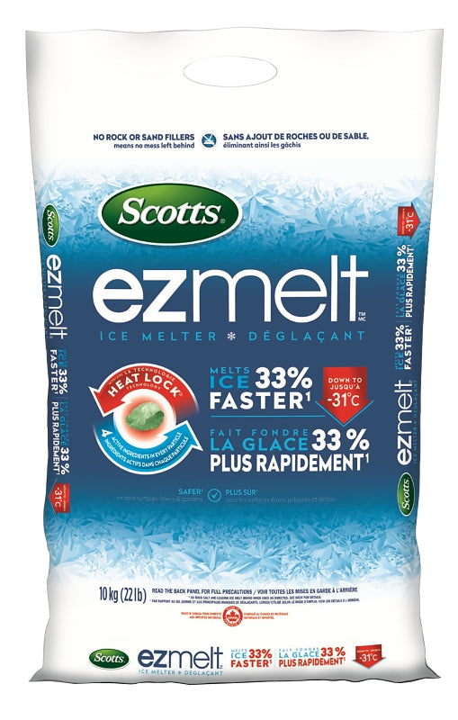 Scotts ezMelt 47001 Ice Melter, Pellet, 10 kg Bag