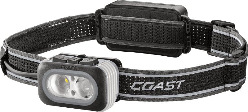 Coast RL20R 30899 Headlamp, ZITHION™ Rechargeable Battery, LED Lamp, Ultra View Flood, BULLS-EYE™ Spot Beam