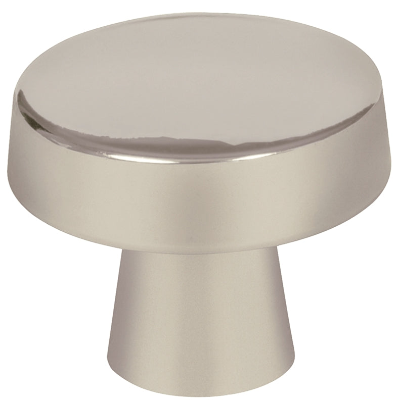 Amerock Blackrock Series BP55270G10 Cabinet Knob, 1-1/16 in Projection, Zinc, Satin Nickel