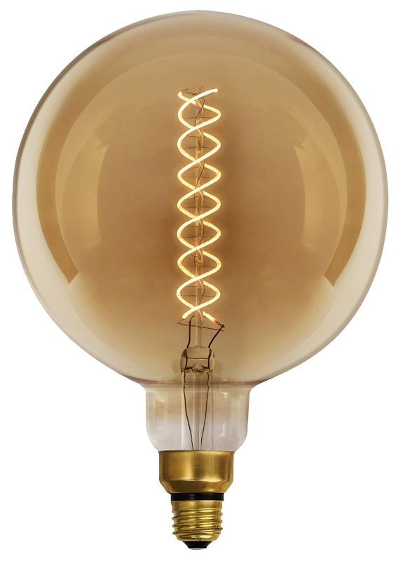 Feit Electric G63/S/820/LED LED Light Bulb, Globe, Spiral Filament, G63 Lamp, 60 W Equivalent, E26 Lamp Base, Dimmable