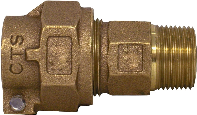 Legend T-4300NL Series 313-205NL Pipe Coupling, 1 in, Pack Joint x MNPT, Bronze, 100 psi Pressure