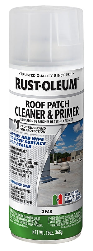 Rust-Oleum 345815 Roof Patch Cleaner and Primer, Clear, 12 oz