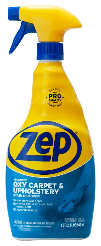 Zep ZUOXSR32 Stain Remover, 1 qt Bottle, Liquid, Slight Pleasant, Clear