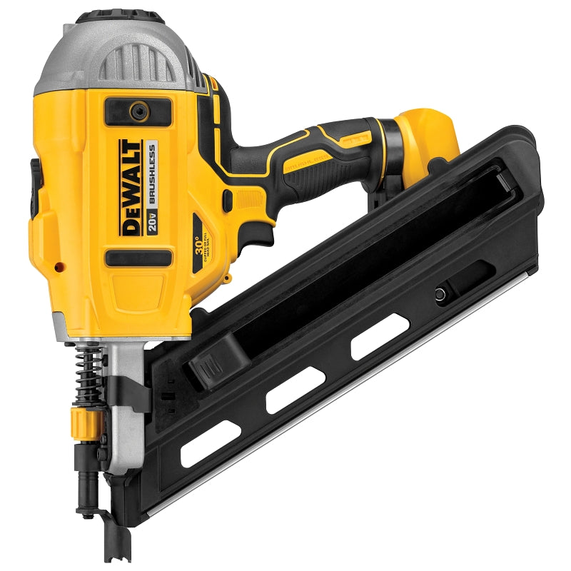 DeWALT DCN692B Nailer, Tool Only, 20 V, 4 Ah, 55 Magazine, 30 deg Collation, Strip Collation, 2 to 3-1/2 in Fastener