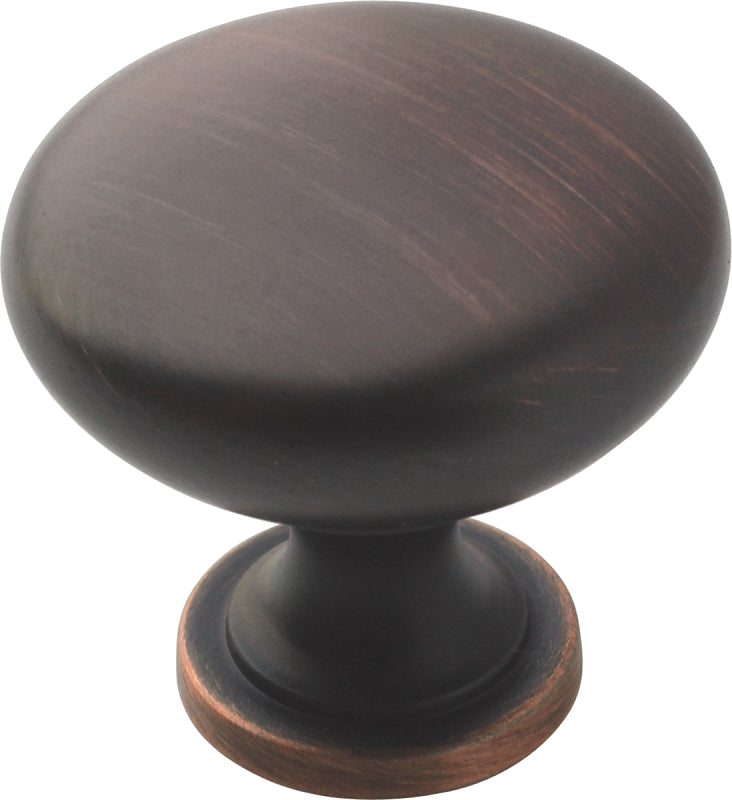 Amerock TEN53005ORB Cabinet Knob, 1-1/8 in Projection, Zinc, Oil-Rubbed Bronze