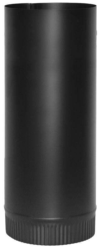 Imperial BM0101 Stove Pipe, 5 in Dia, 12 in L, Steel, Black