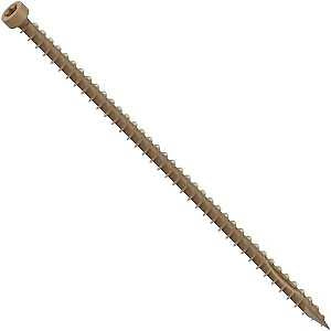 Camo 0372244 Structural Screw, 0.155 in Thread, 6 in L, Truss Head, Star Drive, Sharp Point, PROTECH Ultra 4 Coated, 50