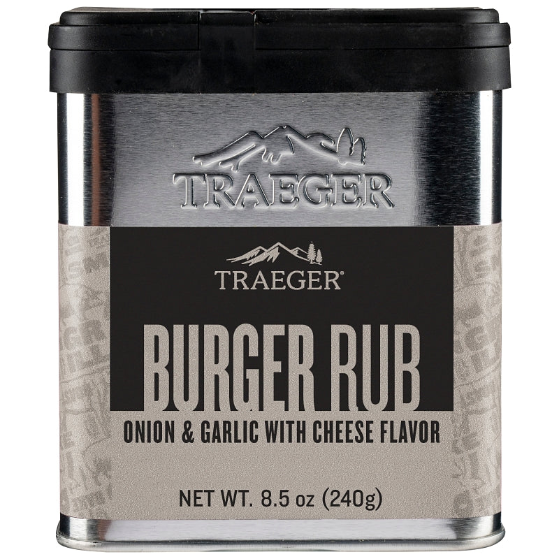 Traeger SPC215 Burger Rub, Garlic, Onion, 8.5 oz Tin