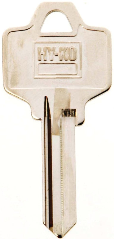 Hy-Ko 11010NA25 Key Blank, Brass, Nickel, For: National Cabinet, House Locks and Padlocks