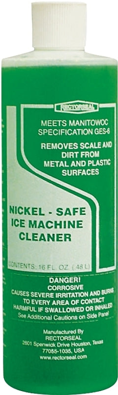 Rectorseal 88312 Ice Machine Cleaner, 16 oz, Bottle, Liquid, Green