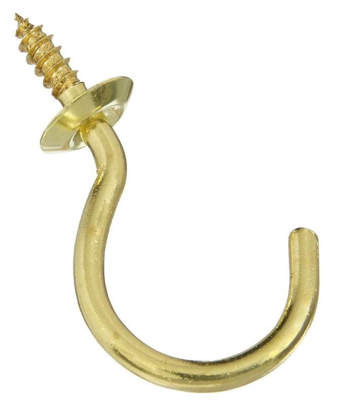N119719 CUP HOOK BRASS 1-1/2