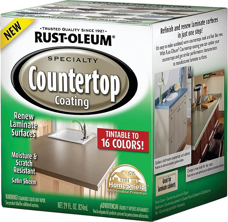 Rust-Oleum 246068 Countertop Paint, Liquid, Solvent-Like, 824 mL