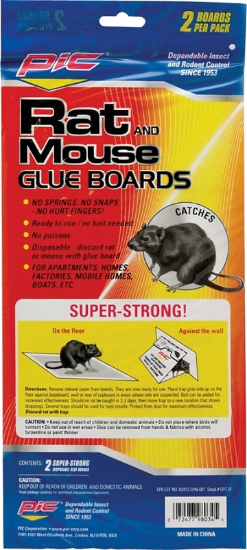 Pic GRT-2F Glue Trap, 5-1/4 in W, 11 in H