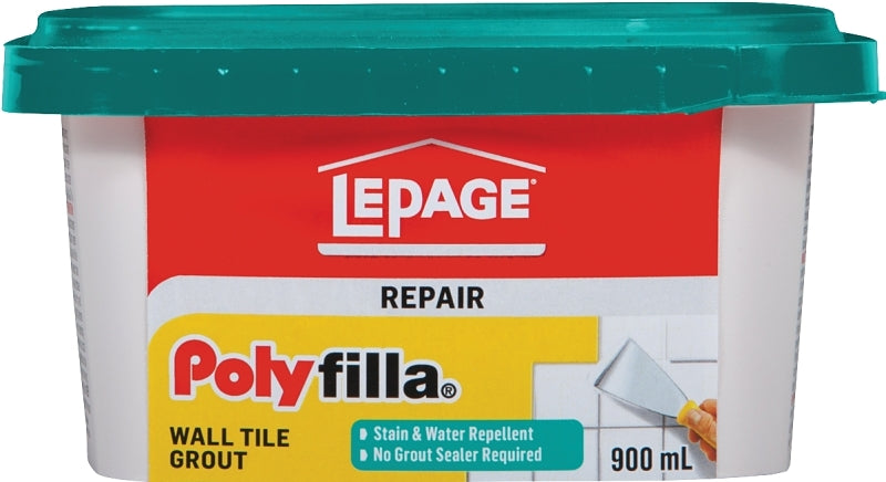 LePage Polyfilla 1256124 Wall Tile Grout, Off-White, 900 mL Tub