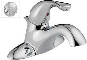 Delta Classic Series 521-PPU-ECO-DST Center Set Bathroom Faucet, 1.2 gpm, 1-Faucet Handle, 3-Faucet Hole, Lever Handle