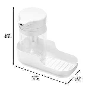 iDESIGN 23044 Soap Pump, 310 mL, Polypropylene, White