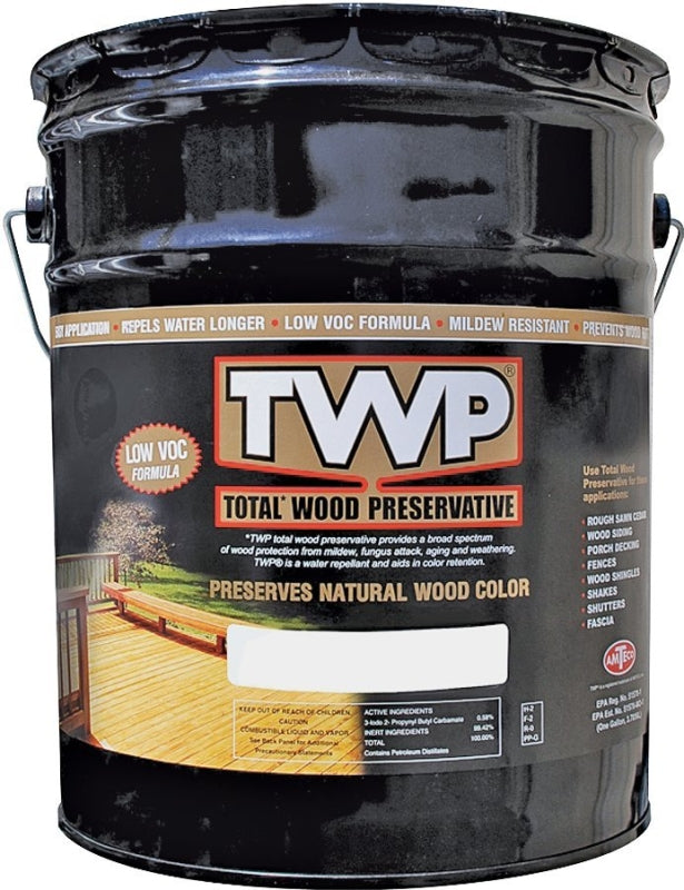 TWP 1500 Series TWP-1503-5 Wood Preservative, Dark Oak, Liquid, 5 gal, Can