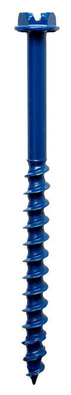 Simpson Strong-Tie Titen Turbo TNT18234HC8 Screw Anchor, 3/16 in Dia, 2-3/4 in L, Carbon Steel, Ceramic-Coated/Zinc