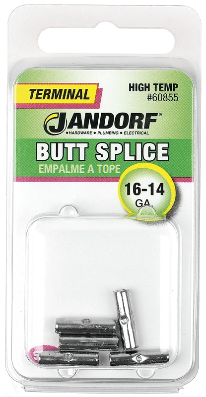 Jandorf 60855 Butt Splice Connector, 16 to 14 AWG Wire, 5/PK
