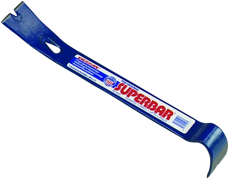 Vaughan B215L Super Bar, 21 in L, Steel, Blue, 1-7/8 in W