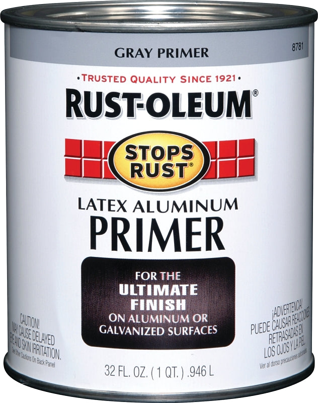 Rust-Oleum 8781502 Primer, Flat, Aluminum, 1 qt