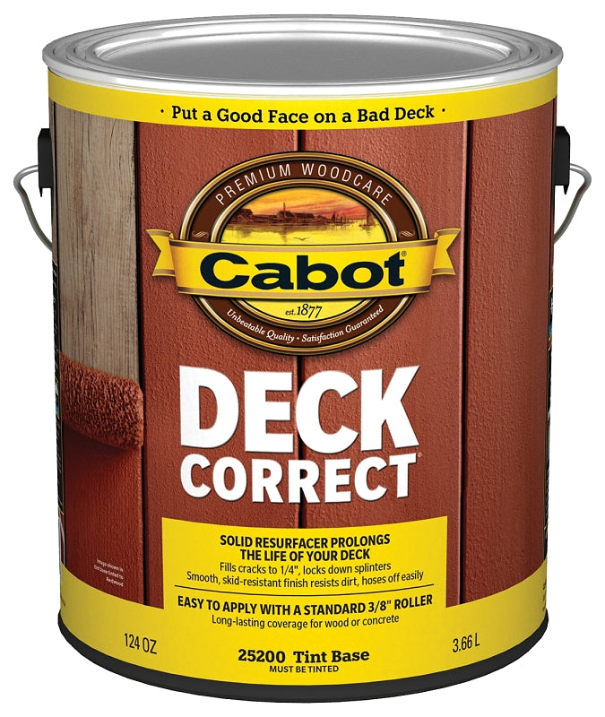 Cabot 140.0025200.007 Deck Coating, Tint Base, Liquid, 1 gal