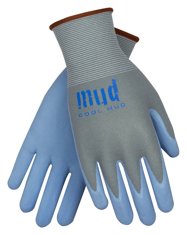 Mud Cool Mud Series 022GB-M Coated Gloves, Unisex, M, Foam Nitrile Coating, Glacier Blue