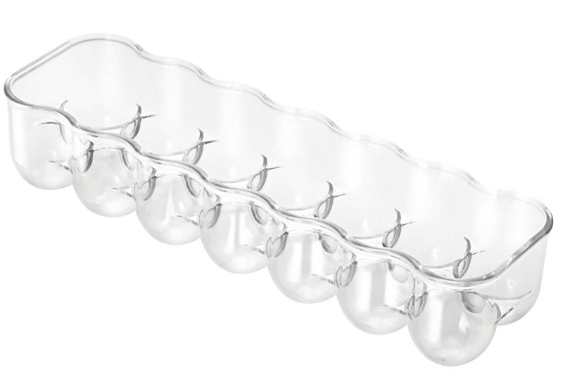 iDESIGN 70730 Fridge Egg Holder, 14 Eggs Capacity, Plastic, Clear