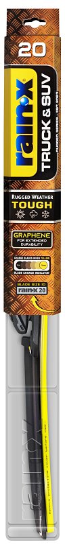 Rain-X Truck & SUV 870220 Wiper Blade, Beam Blade, 20 in L Blade, Synthetic Rubber