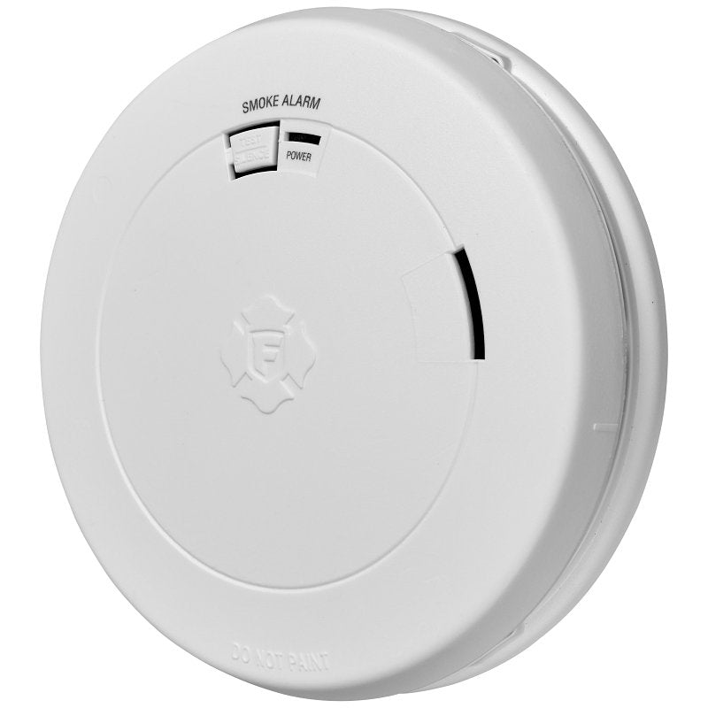 First Alert 1046731 Smoke Alarm with Slim Profile Design, Photoelectric Sensor, White